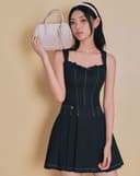 Túi Xách Nhỏ Tay Cầm Nơ Phối Charm