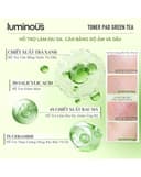 Nước Cân Bằng Dạng Miếng Colorkey Luminous Green Tea Purifying Pad 220ml (60 Miếng)