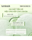 Nước Cân Bằng Dạng Miếng Colorkey Luminous Green Tea Purifying Pad 220ml (60 Miếng)