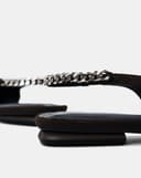 Giày Búp Bê Slingback Phối Dây Xích