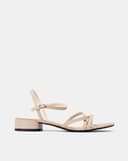 Giày Sandal Gót Thấp Quai Chéo