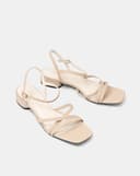 Giày Sandal Gót Thấp Quai Chéo