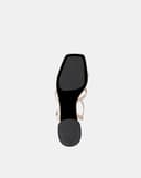 Giày Sandal Gót Thấp Quai Chéo