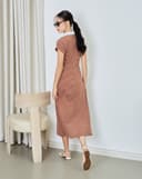 Đầm midi sọc ngang