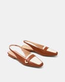 Giày Búp Bê Slingback Đế Bệt Mũi Loafer