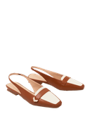 Giày Búp Bê Slingback Đế Bệt Mũi Loafer