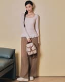 Balo Nắp Gập Rút Dây Trang Trí Khoá