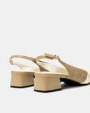 Giày Cao Gót Slingback Đắp Mũi Chéo