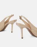 Giày Cao Gót Slingback Phối Khoá Trang Trí