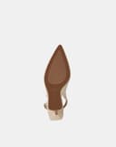 Giày Cao Gót Slingback Phối Khoá Trang Trí