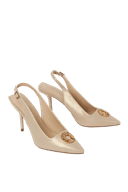 Giày Cao Gót Slingback Phối Khoá Trang Trí