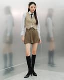 Quần short ống A xếp ly