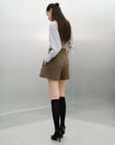 Quần short ống A xếp ly