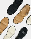 Giày Sandal Đế Bệt Quai Ngang