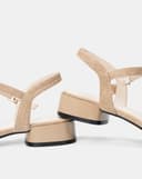 Giày Sandal Quai Đắp Phối Khóa Oval