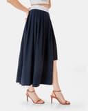 Giày Sandal Mũi Vuông Gắn Khóa Trang Trí