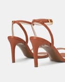 Giày Sandal Mũi Vuông Gắn Khóa Trang Trí