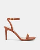 Giày Sandal Mũi Vuông Gắn Khóa Trang Trí
