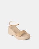 Giày Sandal Xuồng Quai Bản Lớn Phối Quai Cổ Chân
