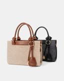 Túi Xách Nhỏ Tay Cầm Xoắn Phối Charm