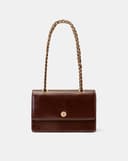 Túi Xách Nhỏ Đeo Vai Phối Khoá Trang Trí