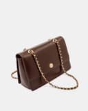 Túi Xách Nhỏ Đeo Vai Phối Khoá Trang Trí