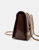 Túi Xách Nhỏ Đeo Vai Phối Khoá Trang Trí