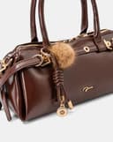 Túi Xách Nhỏ Top Handle Phối Charm Trang Trí