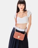 Túi Xách Nhỏ Buckle Dập Hoạ Tiết