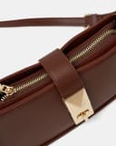 Túi Xách Nhỏ Đeo Vai Phối Khoá Xoay