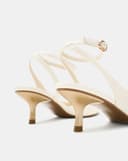 Giày Cao Gót Pump Hở Gót Quai Cổ Chân