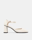 Giày Cao Gót Pump Quai Cổ Chân Bít Gót