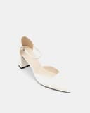 Giày Cao Gót Pump Quai Cổ Chân Bít Gót