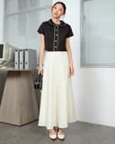 Váy lụa midi form A