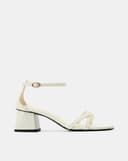 Giày Sandal Gót Vuông Quai Chéo