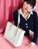 Túi Xách Lớn Tote Bag Trang Trí Charm
