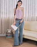 Túi Xách Nhỏ Shouder Bag Dập Nổi Hoạ Tiết Quả Trám