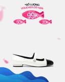 Giày Búp Bê Búp Bê Phối Toe Cap