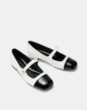 Giày Búp Bê Búp Bê Phối Toe Cap