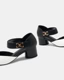 Giày Cao Gót Quai Hậu Xé Dán Có Khoá