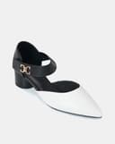 Giày Cao Gót Quai Hậu Xé Dán Có Khoá