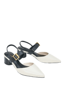 Giày Cao Gót Hở Hậu Khoá Trang Trí