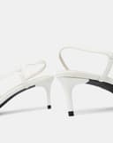 Giày Cao Gót Slingback Phối Nơ Trang Trí