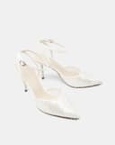 Giày Cao Gót Phối Liệu Sequin