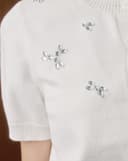 Áo dệt kim đính đá