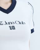 Áo thun ôm phối màu in chữ