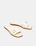 Giày Sandal Phối Quai Buckle Đính Đá