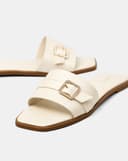 Giày Sandal Phối Quai Buckle Đính Đá