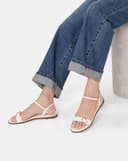 Giày Sandal Bệt Trang Trí Khoá
