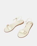 Giày Sandal Bệt Trang Trí Khoá